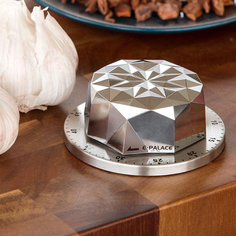 Kitchen Mechanical Magnet Timer Stainless Steel