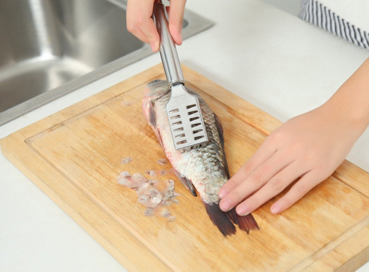 Stainless steel scale planer Manually go to the scales brush