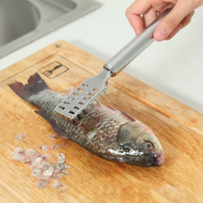 Stainless steel scale planer Manually go to the scales brush
