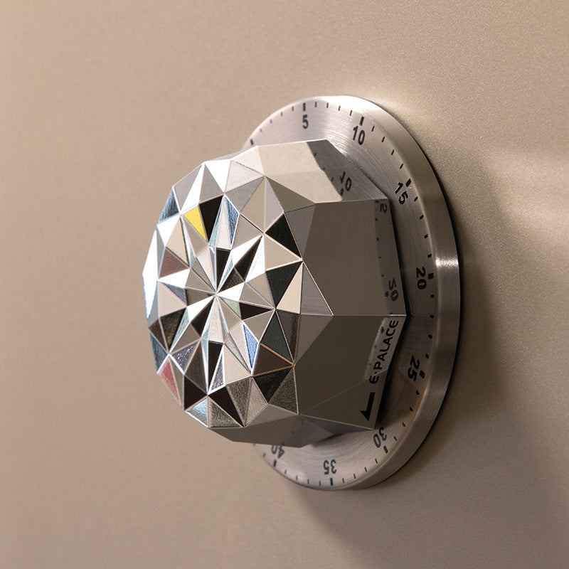 Kitchen Mechanical Magnet Timer Stainless Steel